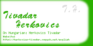 tivadar herkovics business card